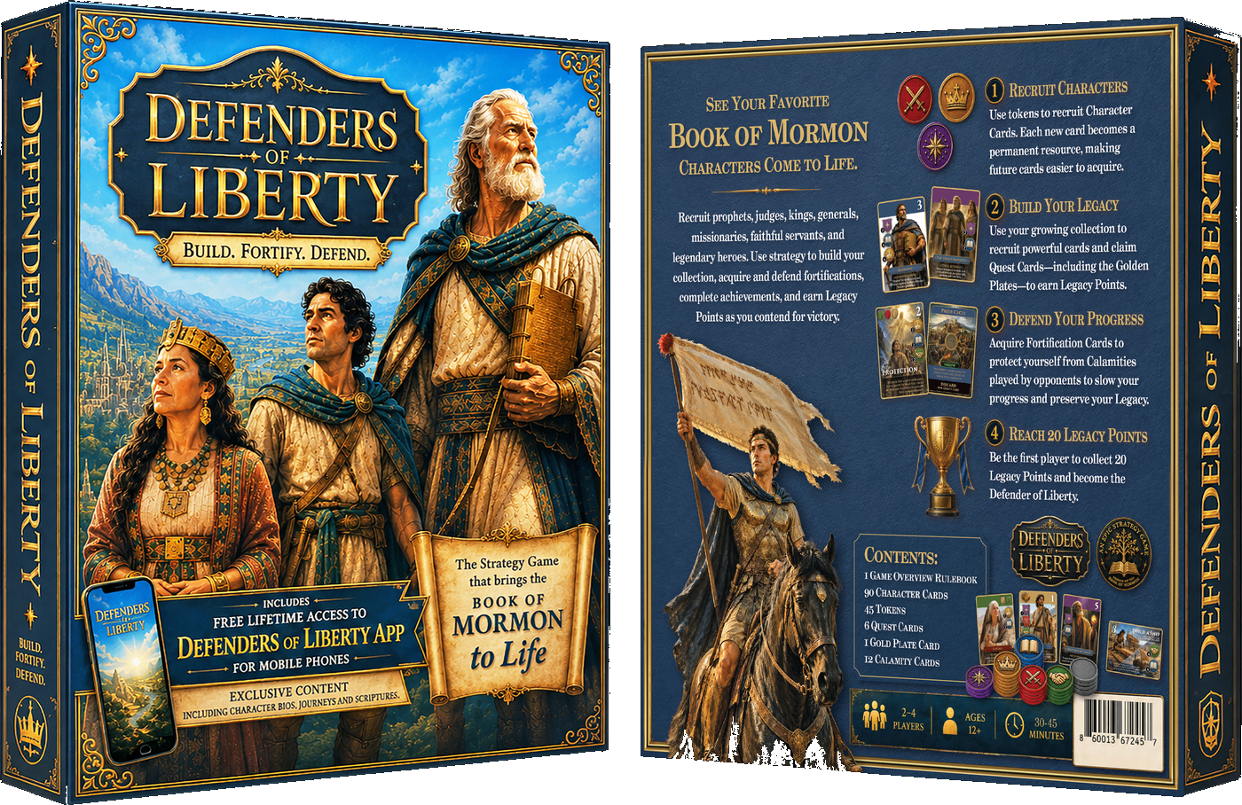 Defenders of Liberty box — front and back